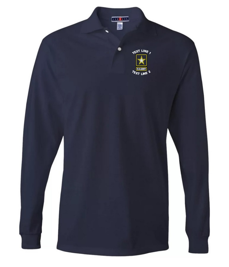 (image for) US Army Embroidered L/S Polo Shirt #270